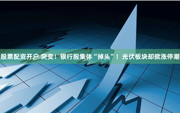 股票配资开户 突变！银行股集体“掉头”！光伏板块却掀涨停潮